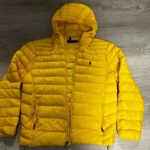 Ralph Lauren Bright Yellow Puffer Jacket